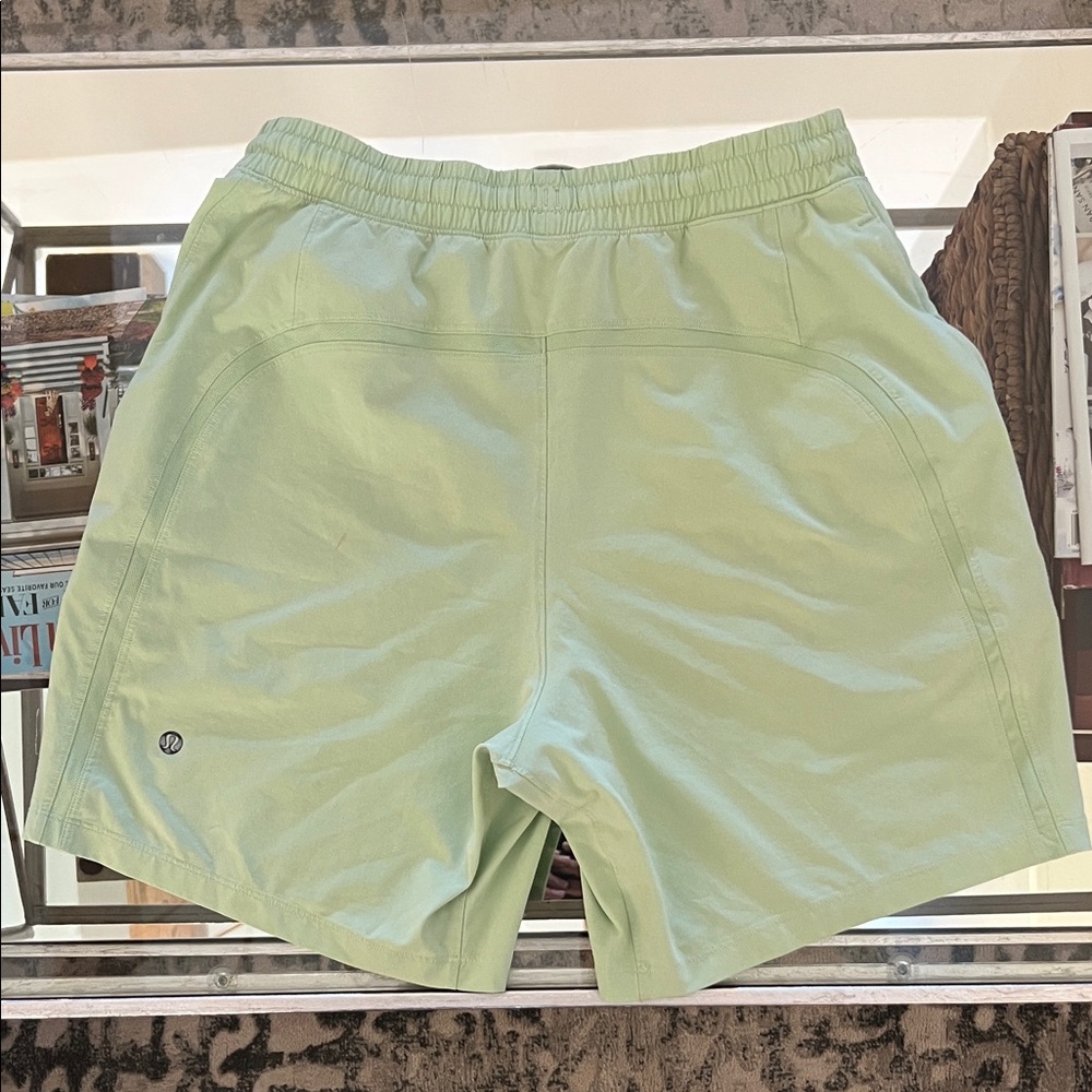 lululemon athletica Light Green Athletic Shorts